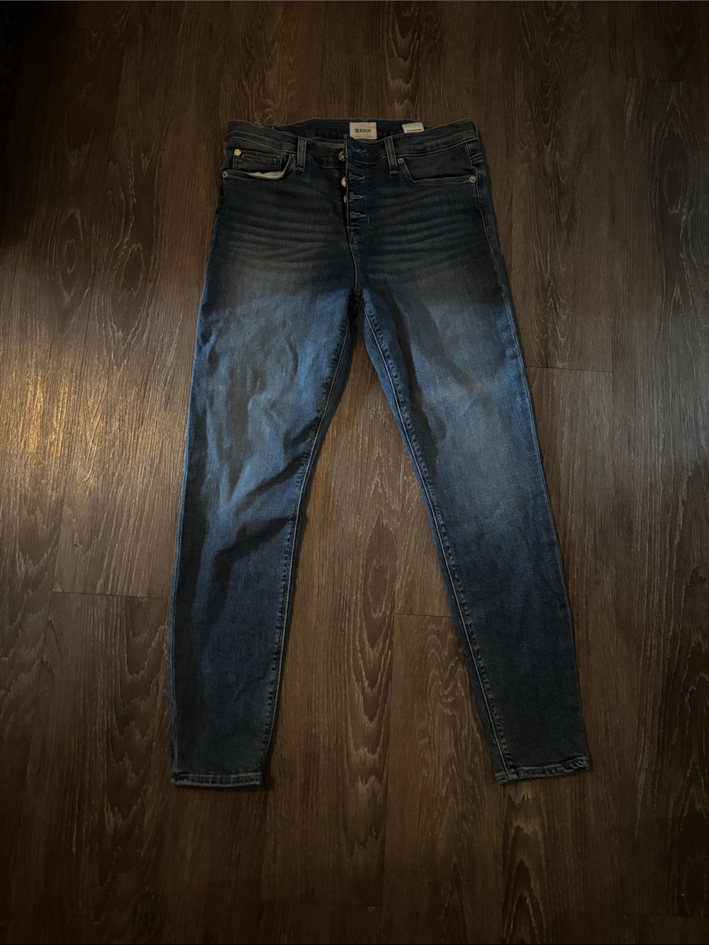 Hudson Jeans Women’s Skinny Jeans in Dark Blue Wash